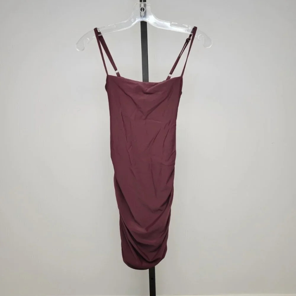 Tiger Mist Tie Back Ruched Dress